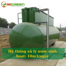 Hệ thống xử lý nước thải sinh hoạt 10m3