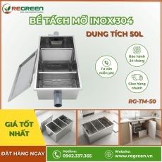 Bể tách dầu mỡ gia đình 50L Inox 304