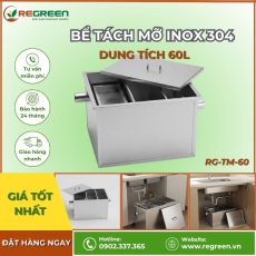 Bể tách dầu mỡ gia đình 60L Inox 304