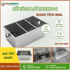 Bể tách mỡ nhà hàng 250L Inox 304