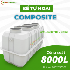 Bể Tự Hoại SEPTIC Composite Công suất 8000 Lít