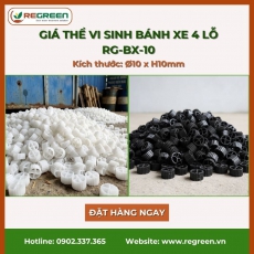 Giá thể vi sinh bánh xe 4 lỗ D10xH10