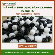 Giá thể vi sinh bánh xe D15xH15 6 lỗ giá tốt