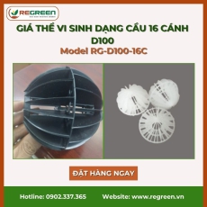 Giá thể vi sinh dạng cầu 16 cánh D100