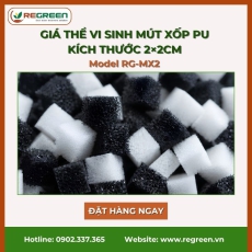 Giá thể vi sinh mút xốp kích thước 2×2cm