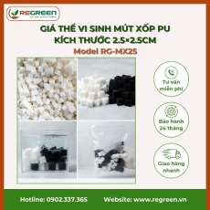 Giá thể vi sinh mút xốp PU kích thước 2.5×2.5cm