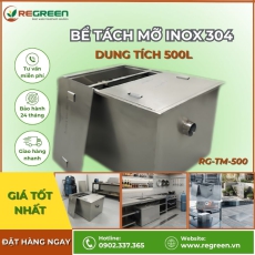Thùng tách mỡ nhà hàng 500L Inox 304