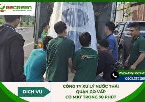 Công ty xử lý nước thải Quận Gò Vấp có mặt trong 30 phút
