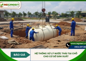 Giá hệ thống xử lý nước thải tại chỗ cho cơ sở sản xuất