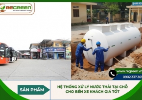 Hệ thống xử lý nước thải tại chỗ cho bến xe khách giá tốt #1