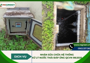 Nhận sửa chữa hệ thống xử lý nước thải đáp ứng QCVN 98:2025
