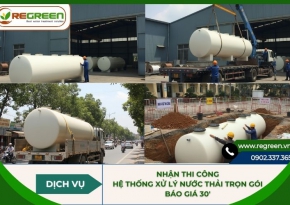 Nhận thi công hệ thống xử lý nước thải trọn gói báo giá 30